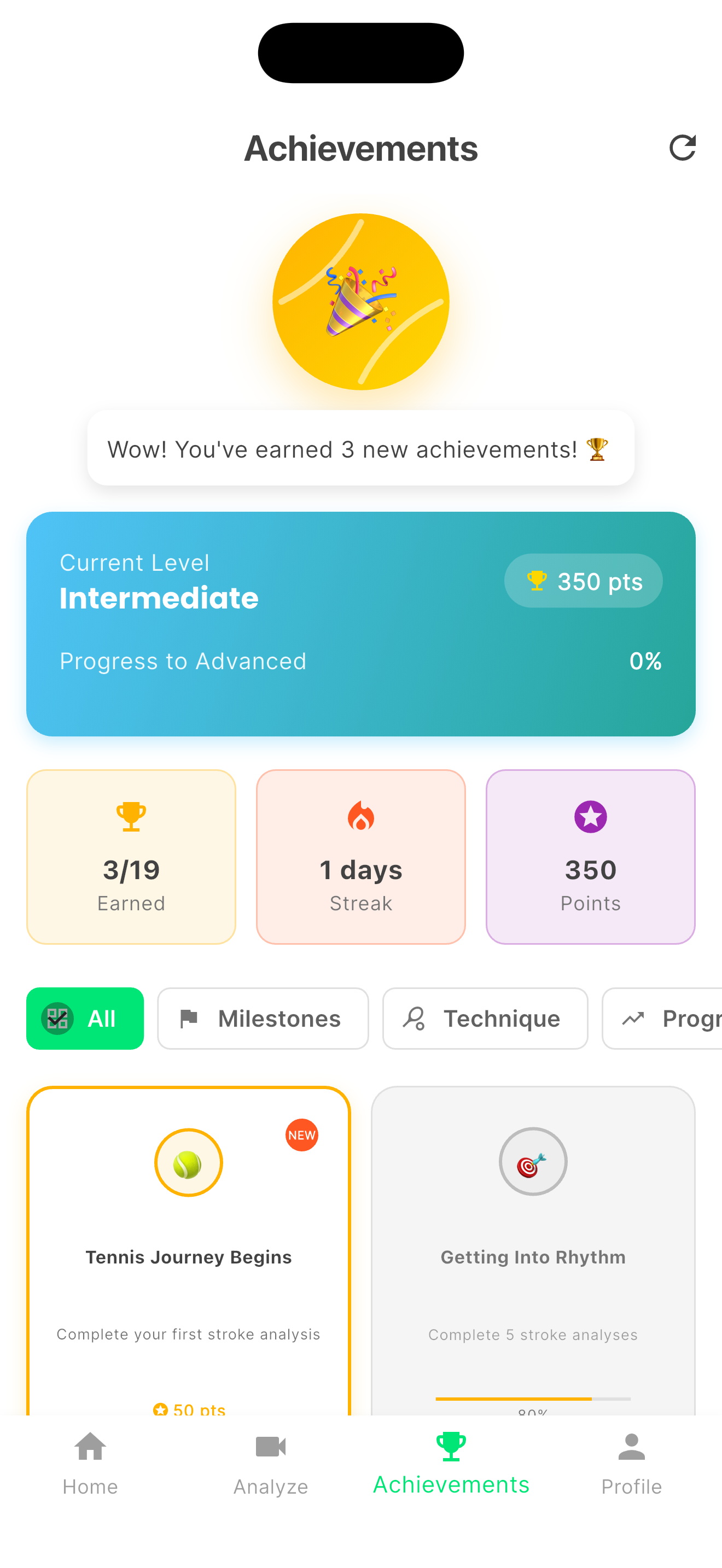Achievements & Progress